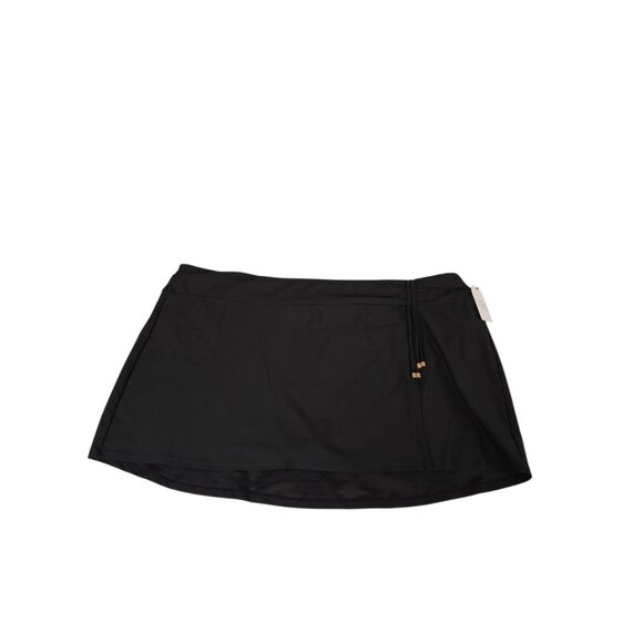 NWT Black Side Tie Swim Skirt – Women’s Plus 2X (20w-22w) - Picture 3 of 6